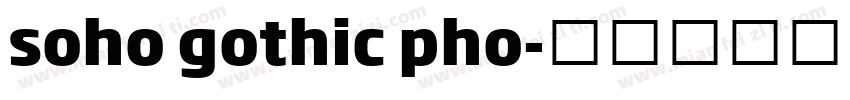 soho gothic pho字体转换